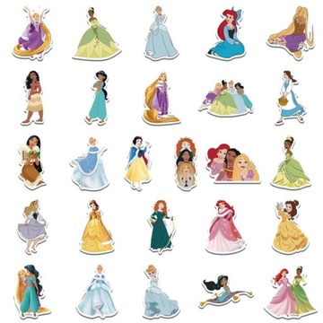 НАКЛЕЙКИ ПРИНЦЕССА МИКС 50 шт.