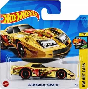 HOT WHEELS ’76 GREENWOOD CORVETTE ART CARS HKH52