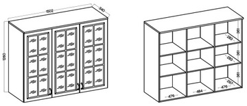 БУМАТ ОБЕДЕННЫЙ С 3 ЯЩИКАМИ, ГРАФИТ ФЛАВИЯ