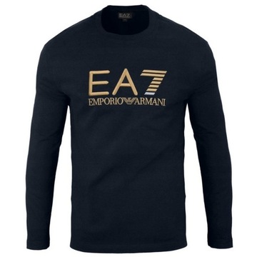 LONGSLEEVE T-SHIRT EMPORIO ARMANI EA7 KOSZULKA Z DŁUGIM RĘKAWEM DUŻE LOGO