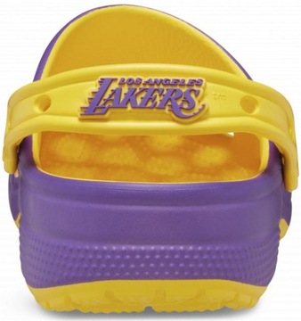 Męskie Buty Chodaki Klapki Crocs Classic NBA Los Angeles Lakers Clog 39-40