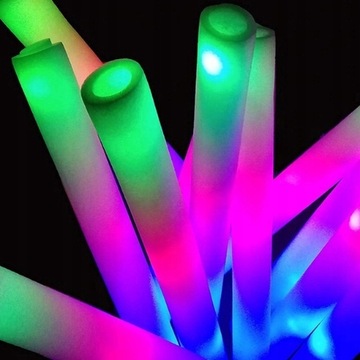 LED BABY LIGHTSABER FOAM BATTLES НАБОР СВЕТЯЩИХСЯ СВЕТОДИОДОВ ИЗ 100 ШТ.