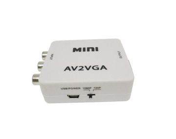 Композитный видеоконвертер CVBS AV в VGA D-SUB