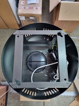 Outlet: Okap wyspowy VDB Tube Glass Black 767m3/h