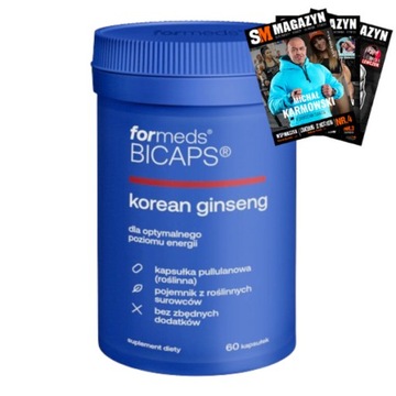 FORMEDS BICAPS KOREAN GINSENG ŻEŃ-SZEŃ KOREAŃSKI REDUKCJA STRESU 60 kaps