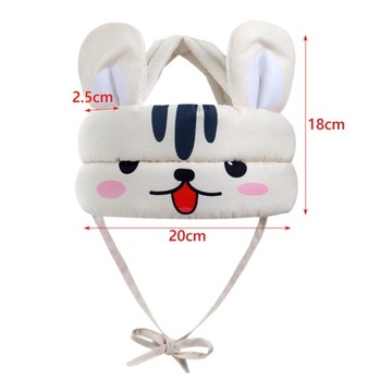 Защитный шлем для детей Портативный, пенопластовая подушка, защищающая голову от падения, бежевый.