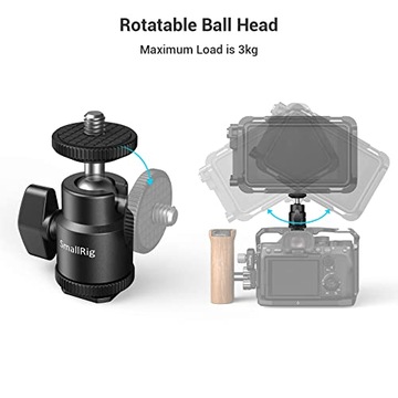Мини-штатив SMALLRIG с шаровой головкой и переходником