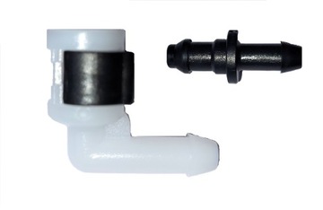 KOLANKO WĘŻY SPRYSKIWACZY + DWÓJNIK REDUKCJA 4X5mm