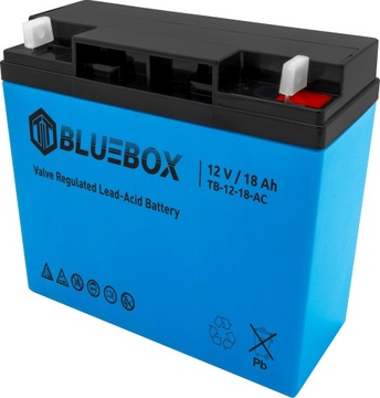 Сильная батарея AGM BLUEBOX 12 В 18 Ач ИБП СИГНАЛИЗАЦИЯ
