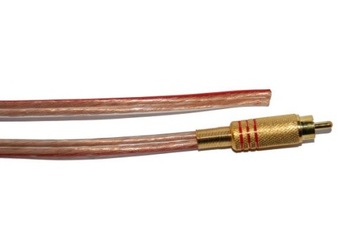 Kabel głośnikowy 2x2,5mm z wtykiem RCA 3m