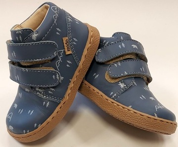 PÓŁBUTY PÓŁWYSOKIE ELASTYCZNE MIĘKKIE NIEBIESKI RZEPY MIDO R 25 W 15,80 CM