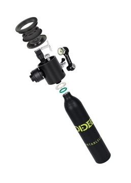 DIDEEP Универсальный набор для дайвинга: маска с трубкой + кислородный баллон 0,5 л.