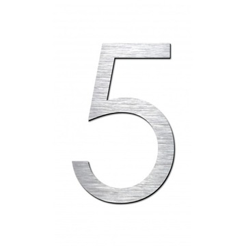 Номер HOME в цвете INOX, большая цифра 30 см.