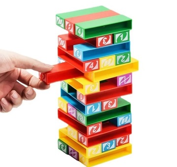 Новые блоки Uno Stacko, похожие на образовательные Jenga от UNO! Для маленьких и больших