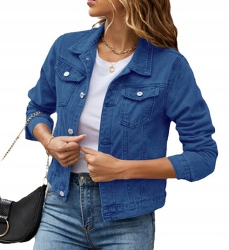 Весенне-осенняя модная женская джинсовая куртка