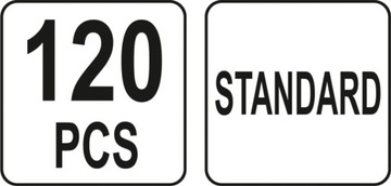 YATO ZESTAW BEZPIECZNIKOW STANDARD 120 SZT