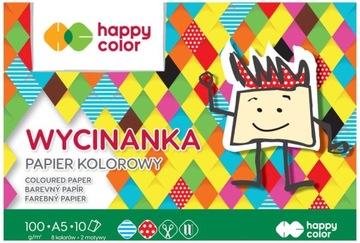 Papier kolorowy Happy Color A5 100 g 10 arkuszy