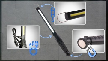 ЛАМПА ДЛЯ МАСТЕРСКОЙ ФАКЕЛ СВЕТОДИОДНАЯ ЛАМПА СИЛЬНЫЙ МАГНИТ СВЕТИТ СИЛЬНУЮ БАТАРЕЮ