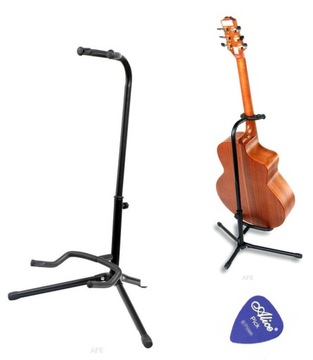 UNIWERSALNY WYSOKI STATYW STOJAK NA 1 GITARĘ Z BLOKADĄ GRYFU 73C + KOSTKA