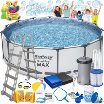 BASEN OGRODOWY STELAŻOWY 427x122cm BESTWAY 19w1