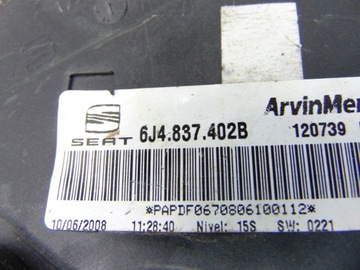 MECHANIZMUS OKNO PRAVÝ PŘEDNÍ SEAT IBIZA IV 6J 3D