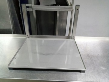 PÓŁKA WISZĄCA ŚCIENNA ZE STALI NIERDZEWNEJ 56x66