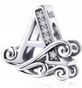 Charms Zawieszka Srebrny New Litera A