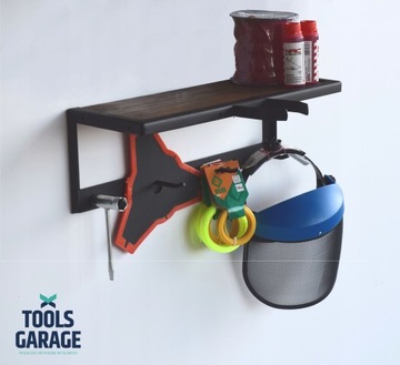 ВЕШАЛКА С ПОЛОЧКОЙ ДЛЯ ТРИММЕРА-ЩЕТКИ