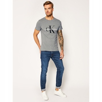 Calvin Klein Jeans koszulka r L t-shirt męska szara ZM0ZM01443