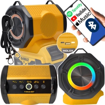 Rádio Reproduktor Dewalt Bluetooth Akumulátor 18V 20V