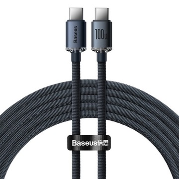 MOCNY KABEL USB-C SZYBKIE ŁADOWANIE PRZEWÓD BASEUS TYP-C PD 100W QC 5A 1.2m