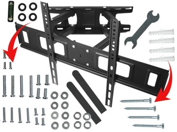 РЕГУЛИРУЕМОЕ УГЛОВОЕ НАСТЕННОЕ КРЕПЛЕНИЕ ДЛЯ ТЕЛЕВИЗОРА