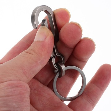 Брелок с карабином Титановый брелок с карабином