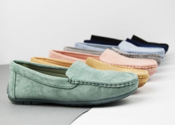 ЗАМШЕВЫЕ РОЗОВЫЕ МОКАСИНЫ, ПРОФИЛИРОВАННАЯ Стелька 37