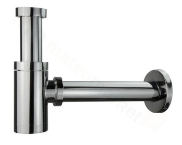SYFON UMYWALKOWY NISKI OKRĄGŁY CHROM 1/4' x 32 MM