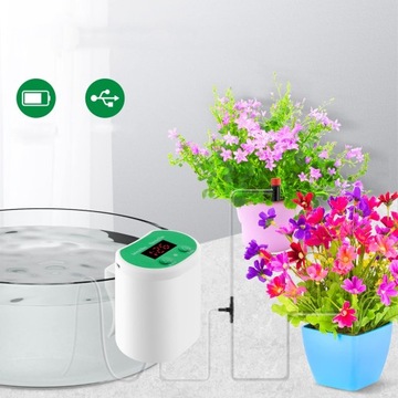 АВТОМАТИЧЕСКАЯ СИСТЕМА КАПЕЛЬНОГО ПОЛИВА С ТАЙМЕРОМ, ЗАРЯДКА через USB