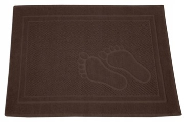 Dywanik łazienkowy Feet 50x70 brązowy Stópki Greno