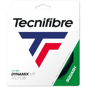 Tecnifibre Dynamix V.P. 1,25 (12 m) - Naciąg do squasha czarny