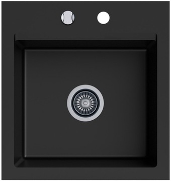 Zlewozmywak granitowy Kernau KGSM 45 1B Deep Black