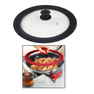 Uniwersalna Pokrywka do Patelni Hartowana Czarna_34cm