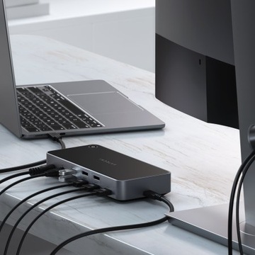 Satechi Triple 4K Display Docking Station - stacja dokująca do monitorów 4K