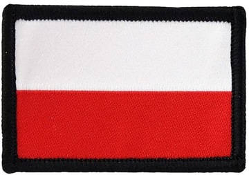 NASZYWKA FLAGA POLSKI POLAND ŻAKARDOWA 55x80mm