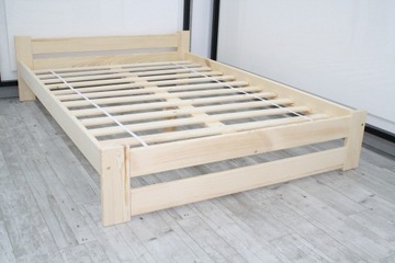 Łóżko drewniane F1 160x200 sosnowe stelaż producen