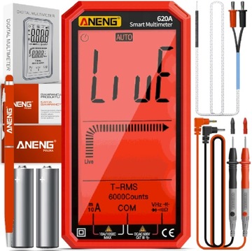 ANENG 620A PRO Cyfrowy multimetr 4,7 LATARKA LED