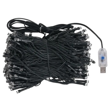 Искусственная елка с гирляндами и игрушками, зеленая, 240 см.