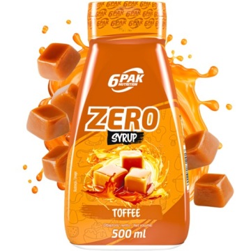 PYSZNY SOS TOFFE 0 KCAL 500ML ZERO KALORII SYROP FIT 6PAK