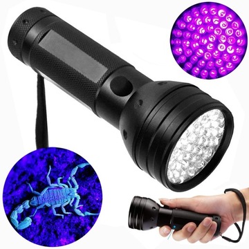 LATARKA DETEKTOR UV 51LED BURSZTYN MOCZ PSA KOTA KLIMA SKORPION