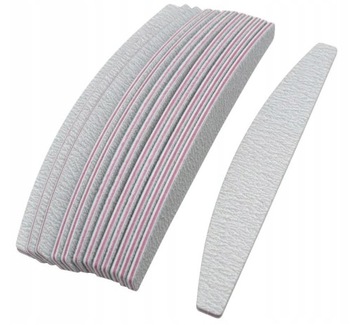 Пилочка для ногтей 100/180 Маникюрный набор ДВУХСТОРОННЯЯ ЗЕБРА ПОЛУЛУНЯ