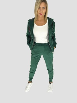 DRES DAMSKI WELUROWY NEW BOTTLE GREEN 36 S