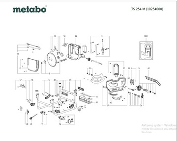 Угловой упор Metabo TS 254 M № 10254000